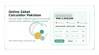 Online Zakat Calculator Pakistan