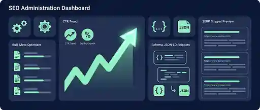 AI Meta CTR Booster schema JSON-LD generator and bulk meta optimizer with CSV export for WordPress SEO