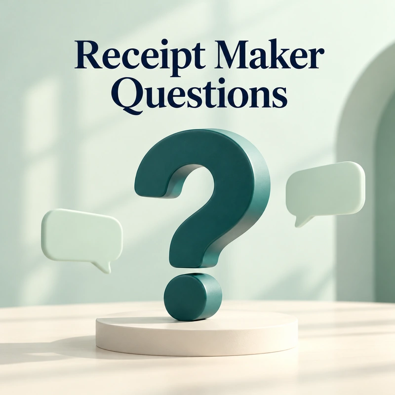 Teal question mark with two blank mint speech bubbles.